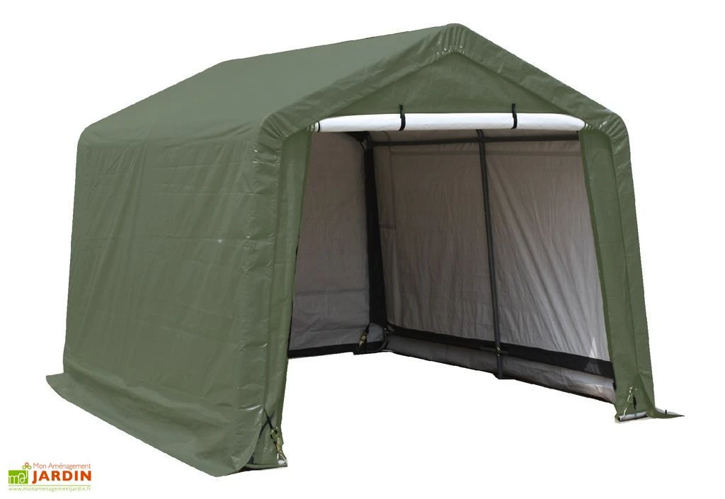 Abri De Jardin En Toile Renforcée Avec Porte Amovible - 305 X 305 Cm