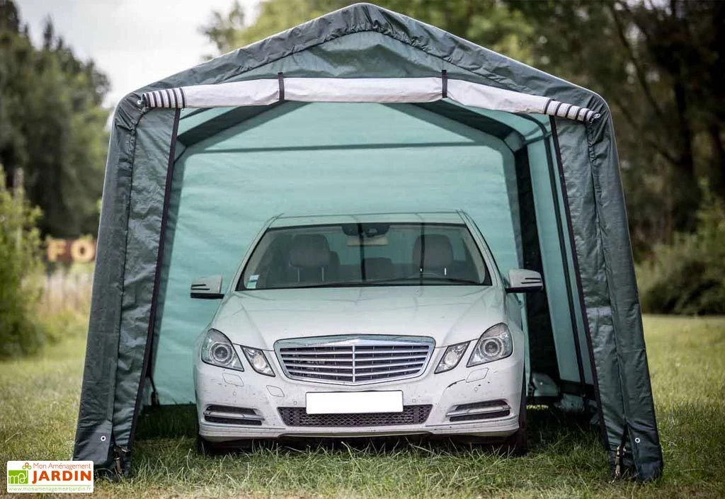 Abri De Jardin En Toile Renforcée Avec Porte Amovible - 305 X 610 Cm – Image 4