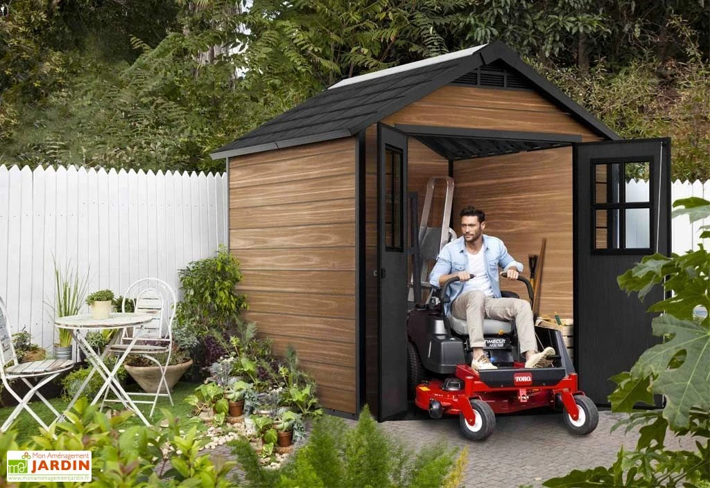 Abri De Jardin Keter En Résine Aspect Bois 5 M² Woodium 757 – Image 2