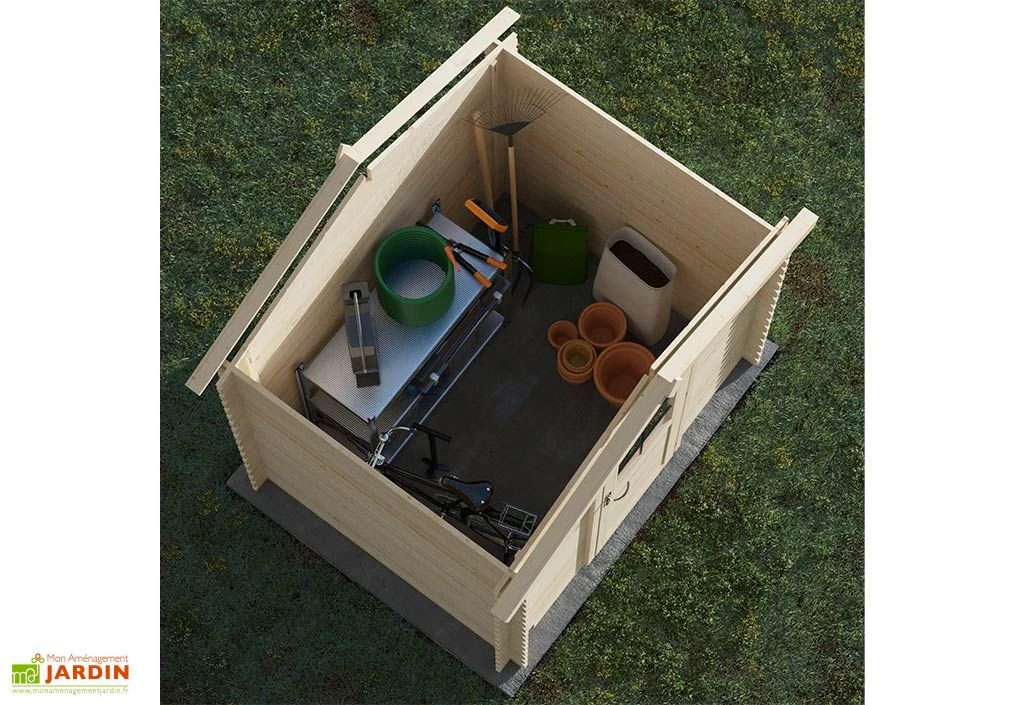 Abri De Jardin En Bois D’épicéa Brut Juno – 4,9 M² – Image 3