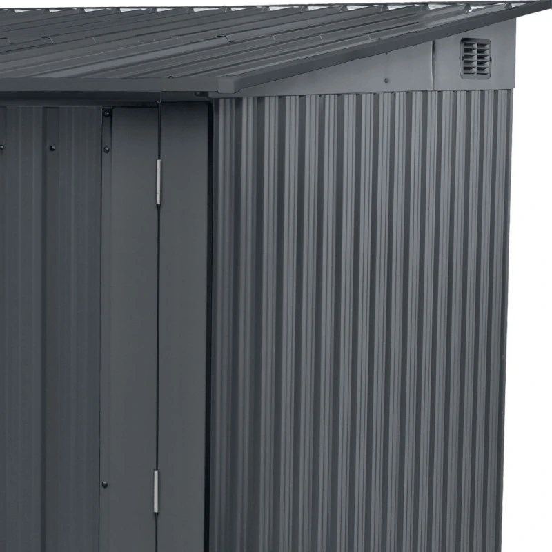 Abri Pour 4 Vélos En Métal Anthracite 4,2m² + Kit D'ancrage X-METAL – Image 6