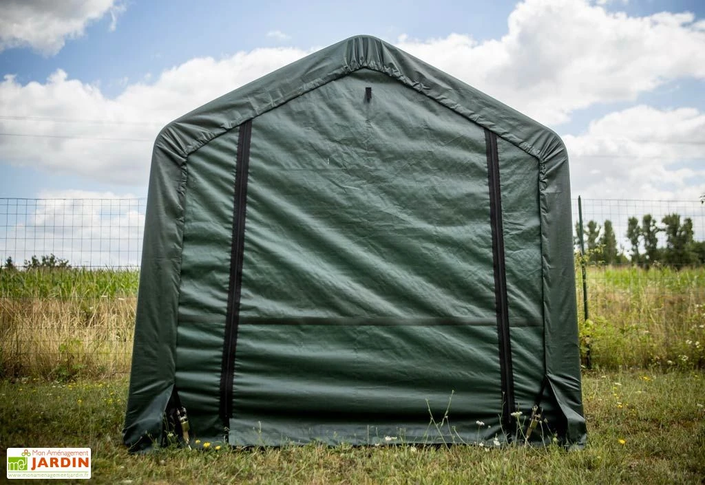 Abri De Jardin En Toile Renforcée Avec Porte Amovible - 183 X 183 Cm – Image 2