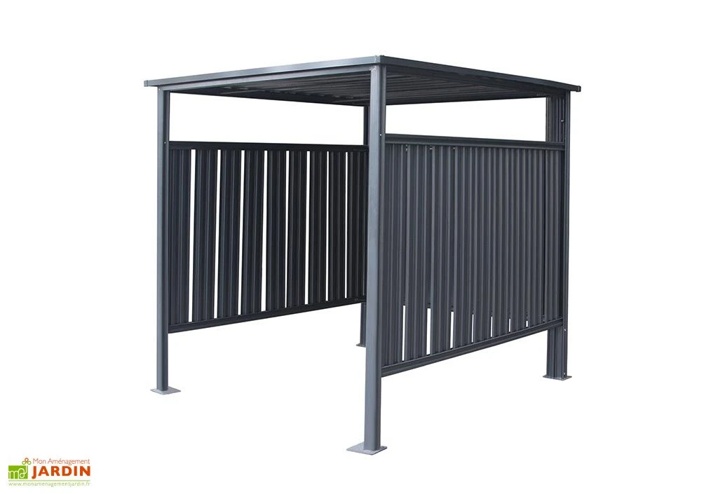 Abri à Vélo En Acier Anthracite 3,6 M² – Image 2
