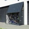 Abri à Vélos En Acier Galvanisé Anthracite 1,74 M²