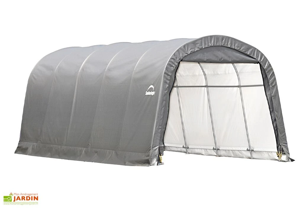 Abri Voiture En Toile : Polyéthylène Gris 610 X 370 Cm – 22,57 M² – Image 6