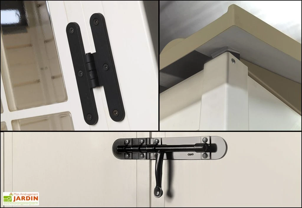 Abri De Jardin Mural En PVC Evo 100/1 Beige (82x122cm) – Image 3