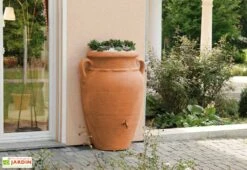 Garantia Récupérateur D'Eau Pluie Amphore Antik Murale 260 L Terracotta