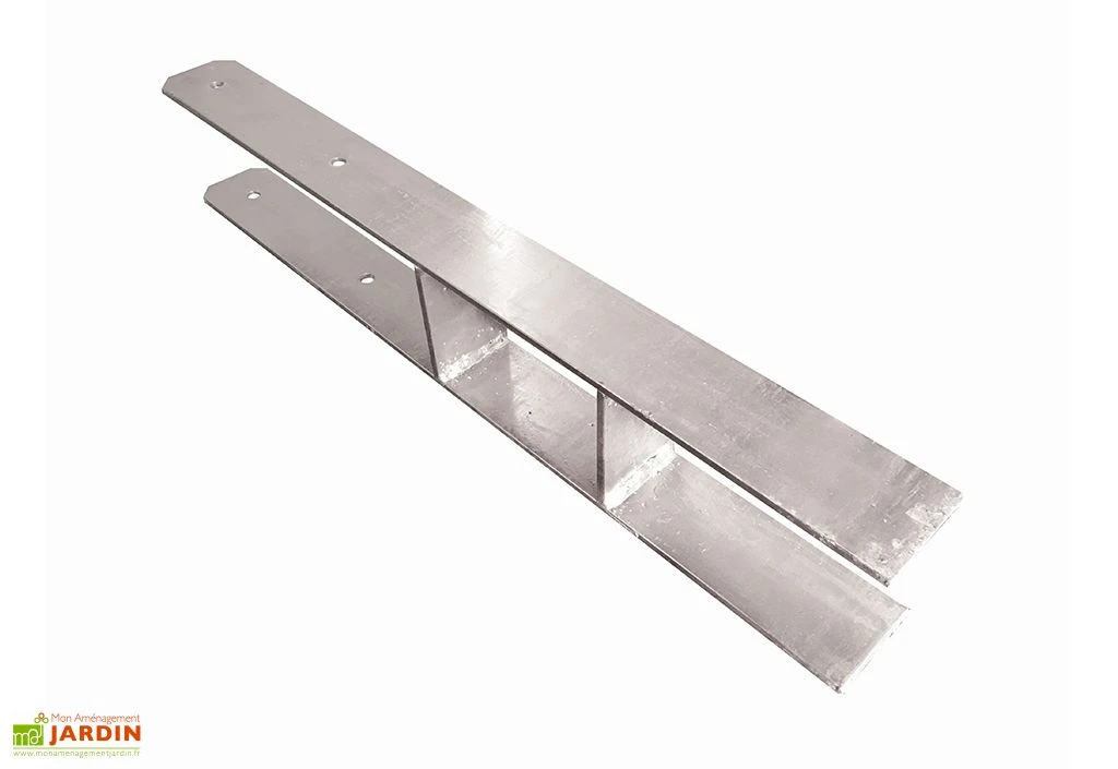 Ancrage Pour Poteaux En Acier 9 X 9 Cm Karibu