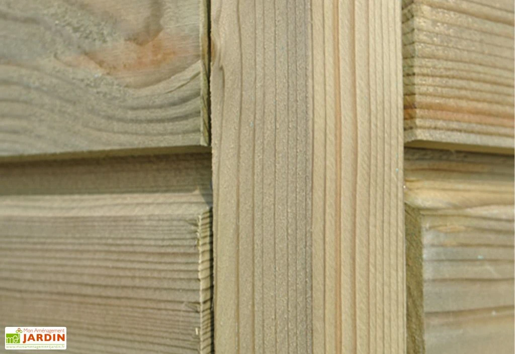 Abri De Jardin En Bois Traité Autoclave Et Auvent - 28 Mm – Image 4