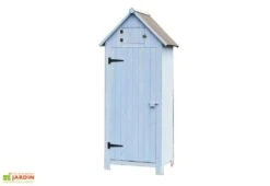 Armoire De Jardin En Bois FSC 10 Mm Bleu 179 Cm