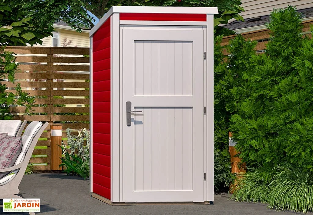 Armoire De Jardin En Bois D’Épicéa 95 X 102 X 200 Cm (4 Coloris) – Image 2