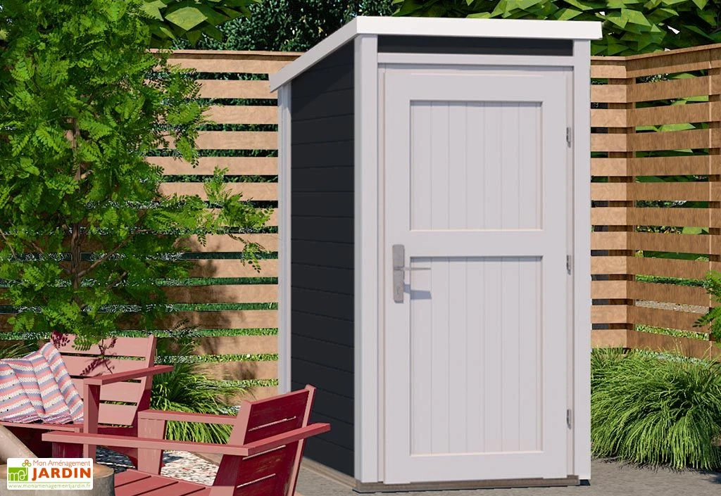 Armoire De Jardin En Bois D’Épicéa 95 X 102 X 200 Cm (4 Coloris) – Image 4