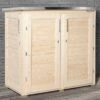 Armoire De Jardin En Bois D’épicéa 1,2 M²