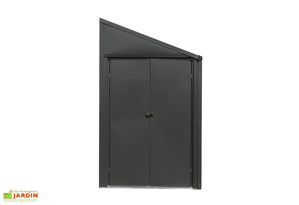 Armoire De Jardin En Acier Galvanisé 124 X 203 Cm – Image 2