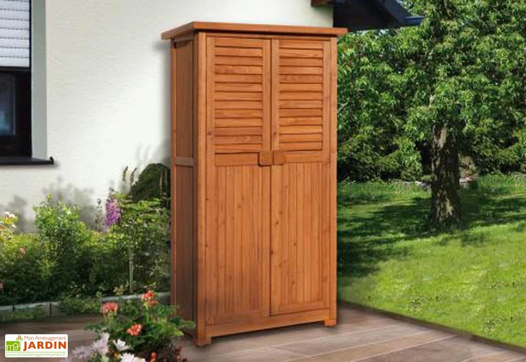 Armoire De Jardin Bois (43x80x160)