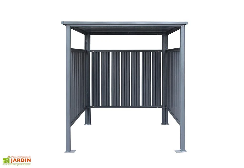 Abri à Vélo En Acier Anthracite 3,6 M² – Image 3