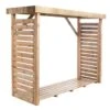 Abri Range Bûche En Bois Traité 2,8 M³ - Dallas XL