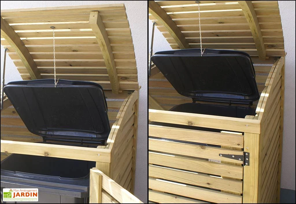 Cache-Poubelle Simple En Pin Autoclave Swing E (88x75x137cm) – Image 3