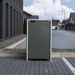Cache-poubelle Müllbox En Aluminium Gris 240L – HIDE