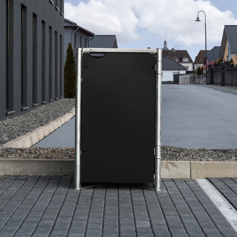 Cache-poubelle Müllbox En Aluminium Noir 240L – HIDE – Image 3