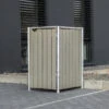 Cache-poubelle Müllbox En Bois Traité Gris 240L – HIDE