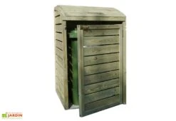 Solid Cache-poubelle Simple En Bois De Pin Traité 75 X 92 X 95 Cm