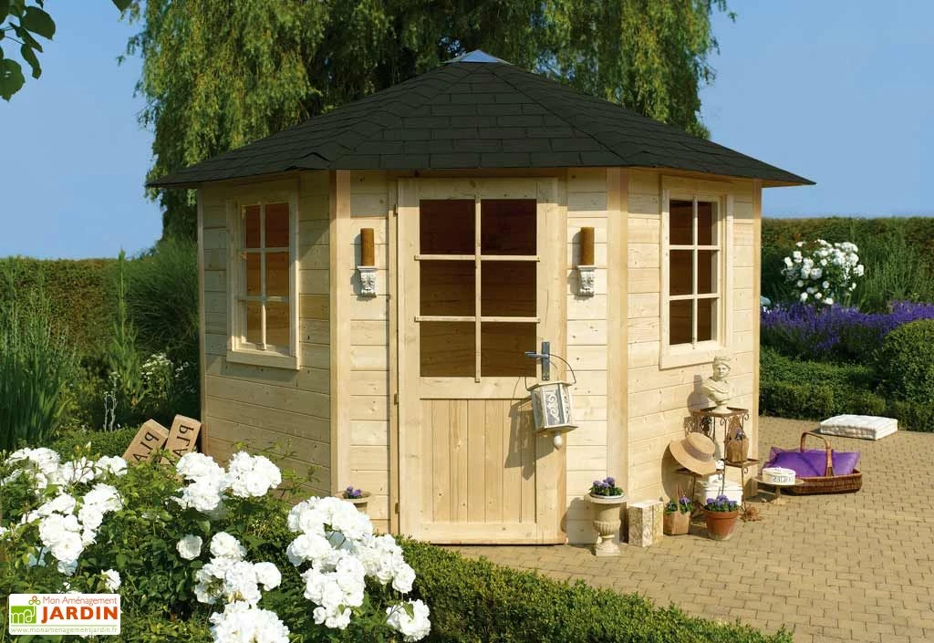 Solid Abri De Jardin Bois Nancy 28mm (255x255cm)