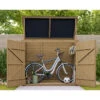 Coffre De Jardin En Bois Traité 28mm 2000L ALTO Noir - Gardy Shelter