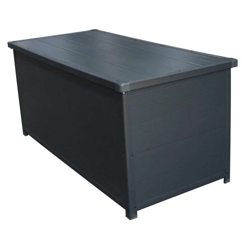 Coffre De Jardin En Résine Anthracite 610L - Jôbu – Image 3