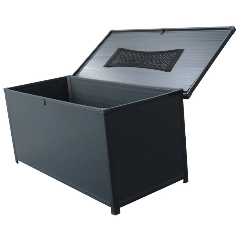 Coffre De Jardin En Résine Anthracite 610L - Jôbu