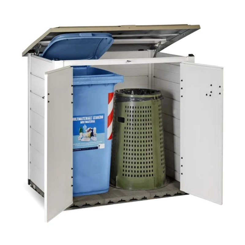 Coffre De Jardin En Résine Avec Plancher 1100L BOX EVO 100 – Garofalo – Image 4