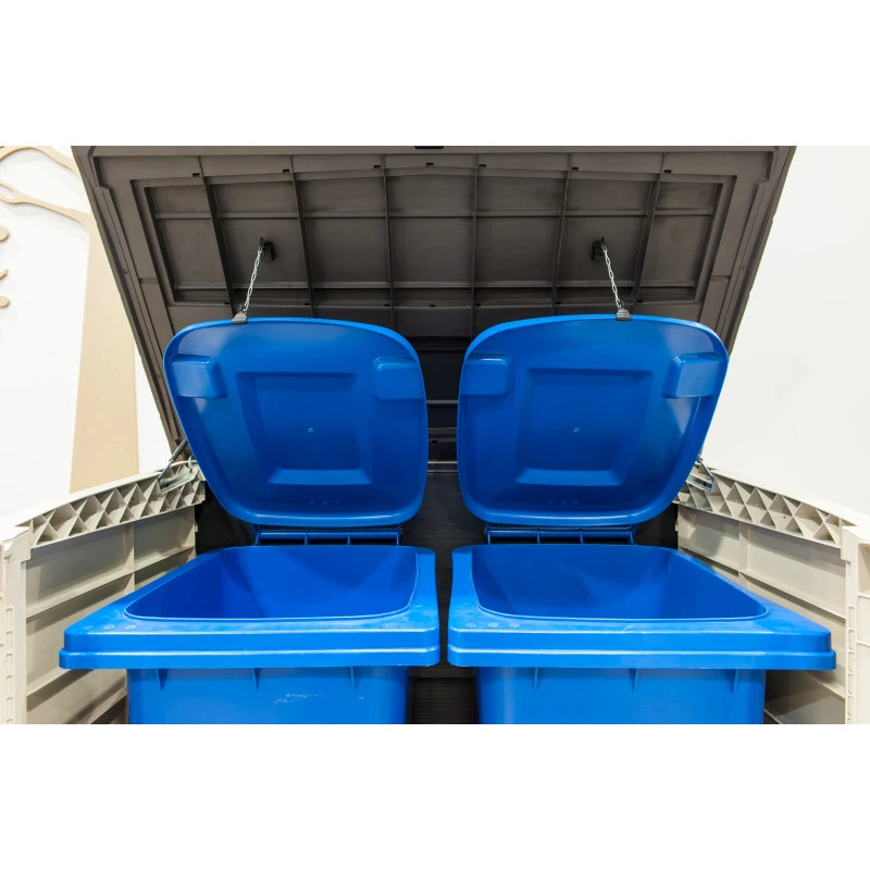 Coffre De Jardin Multifonctions En Résine 1200L Toit Plat Beige - Keter – Image 4