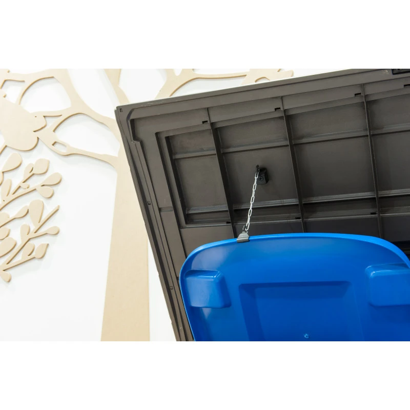 Coffre De Jardin Multifonctions En Résine 1200L Toit Plat Beige - Keter – Image 5