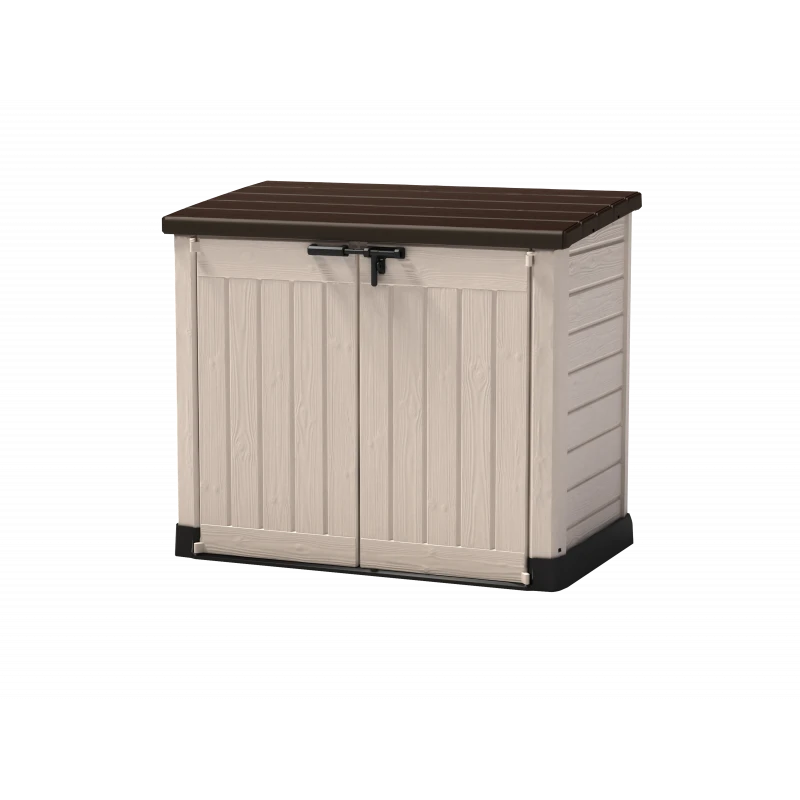 Coffre De Jardin Multifonctions En Résine 1200L Toit Plat Beige - Keter