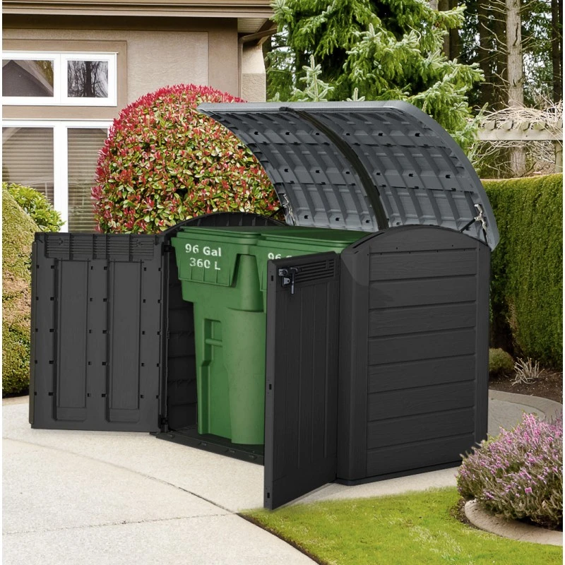 Coffre De Jardin Multifonctions En Résine Anthracite 2000L - Keter – Image 2