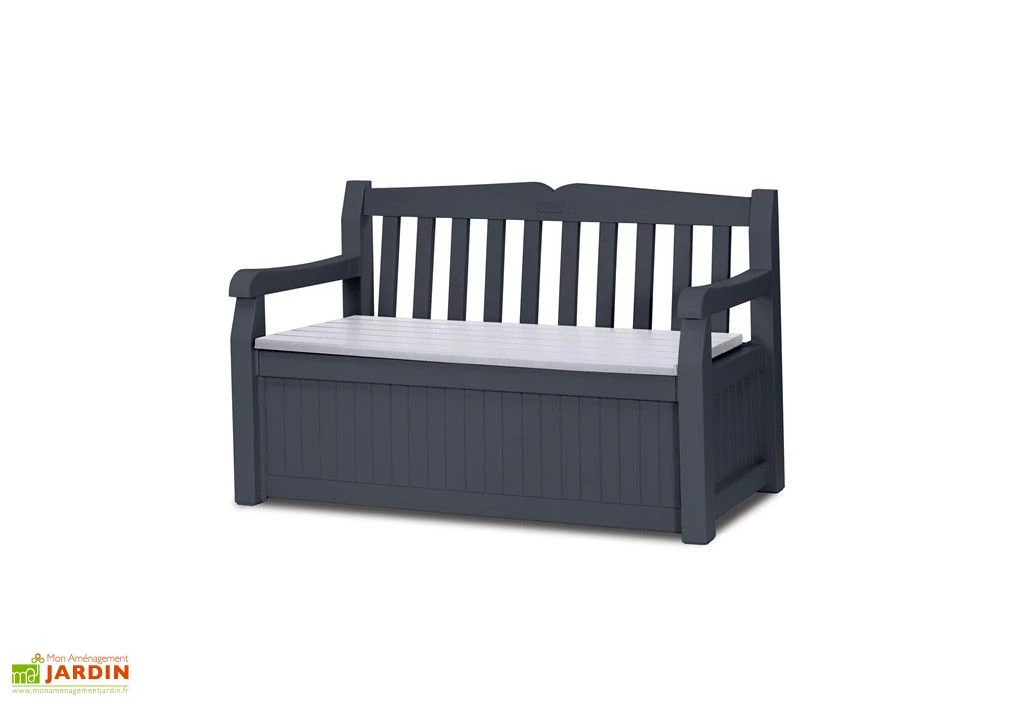 Keter Coffre De Rangement Garden Bench Anthracite 265L