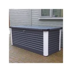 Coffre De Rangement En Métal Anthracite 1000L Patio Box 1,46m² TRIMETALS