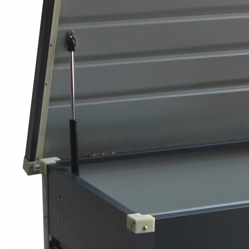 Coffre De Rangement En Métal Anthracite 400L Avec Plancher X-METAL – Image 6
