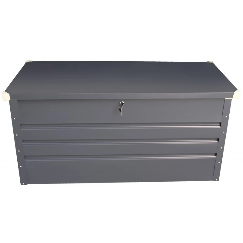 Coffre De Rangement En Métal Anthracite 570L Avec Plancher X-METAL – Image 3