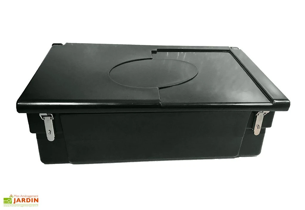 Coffre De Jardin Avec Poignées + Grenouillères + Cadenas – 100 L – Image 3