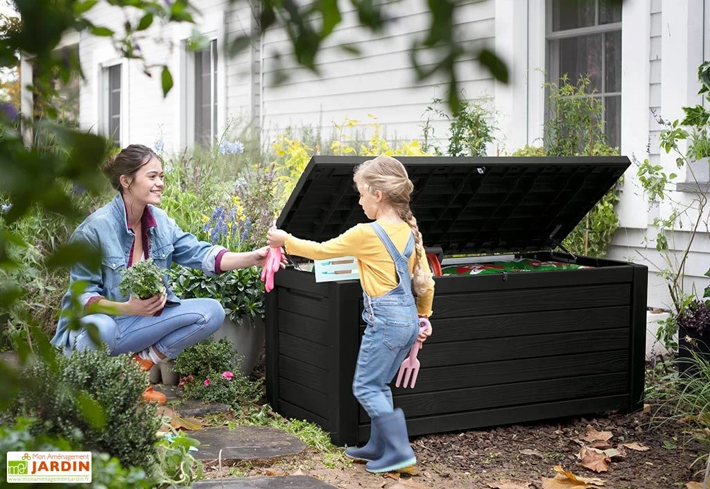 Coffre De Jardin Keter Marron En Résine – Northwood 623 L – Image 3