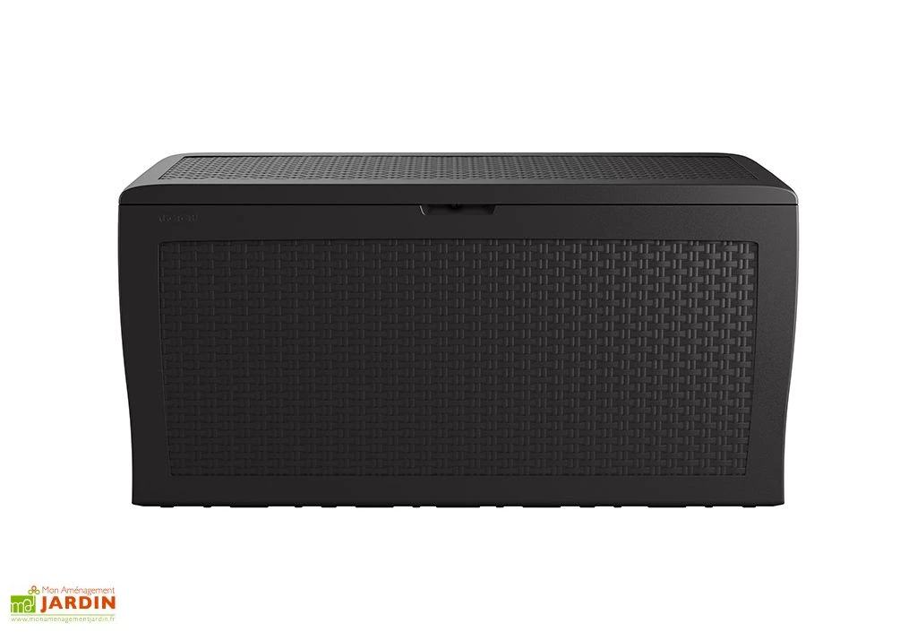 Coffre De Jardin Keter Gris En Résine Tressée – Samoa 270 L – Image 3