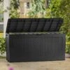 Coffre De Jardin Keter Gris En Résine Tressée – Samoa 270 L