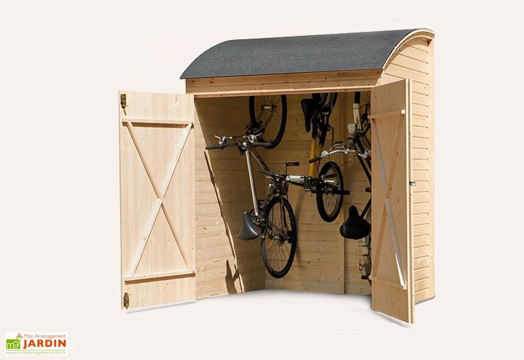 Coffre De Rangement Bois Pour Vélos 134x160