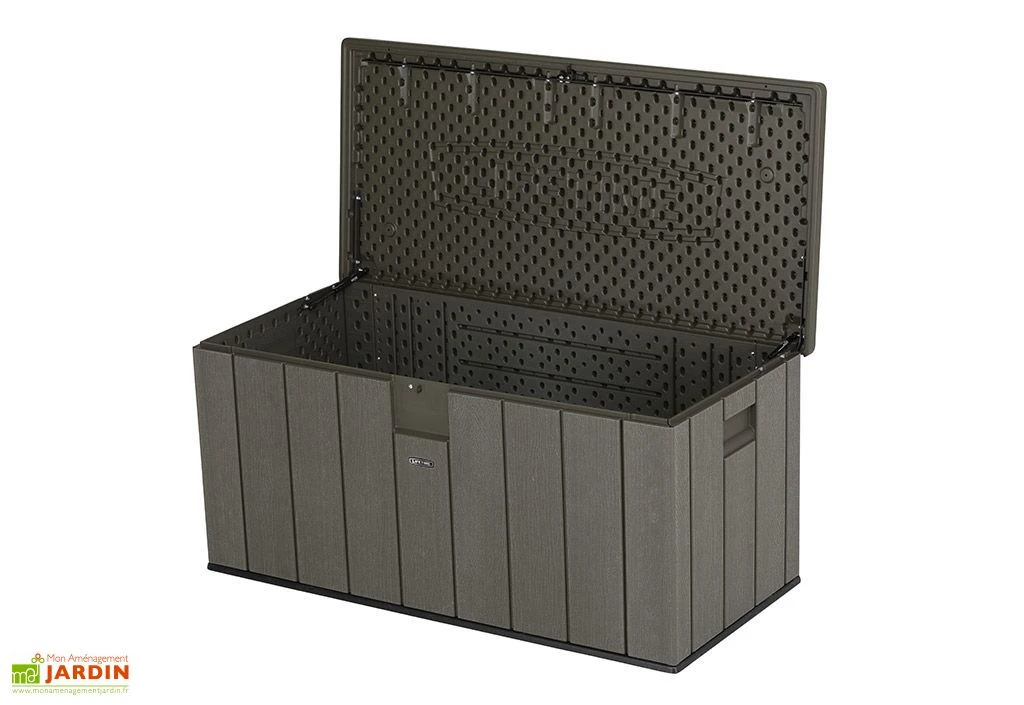 Coffre De Rangement En Lifetime En PEHD Imitation Bois 570 L – Image 4