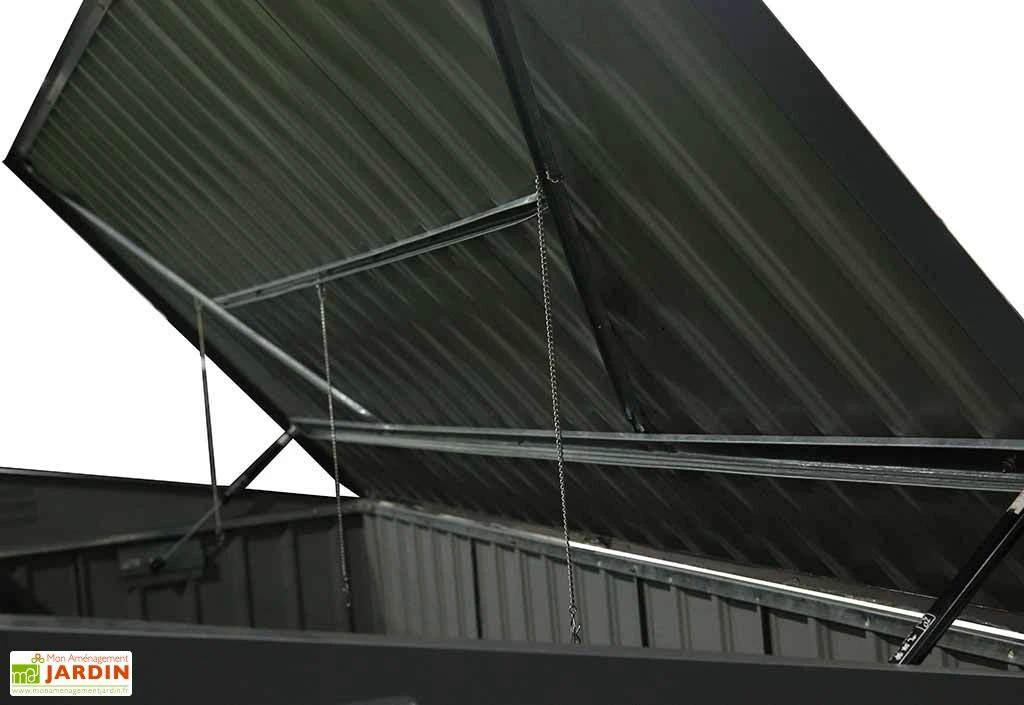 Cache-Poubelle Double En Acier 100 X 172 X 131 Cm – Image 4