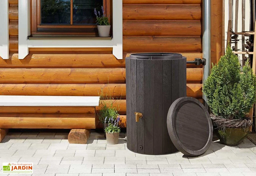 Garantia Récupérateur D’eau De Pluie 220 L Avec Robinet Et Collecteur – Madera – Image 4