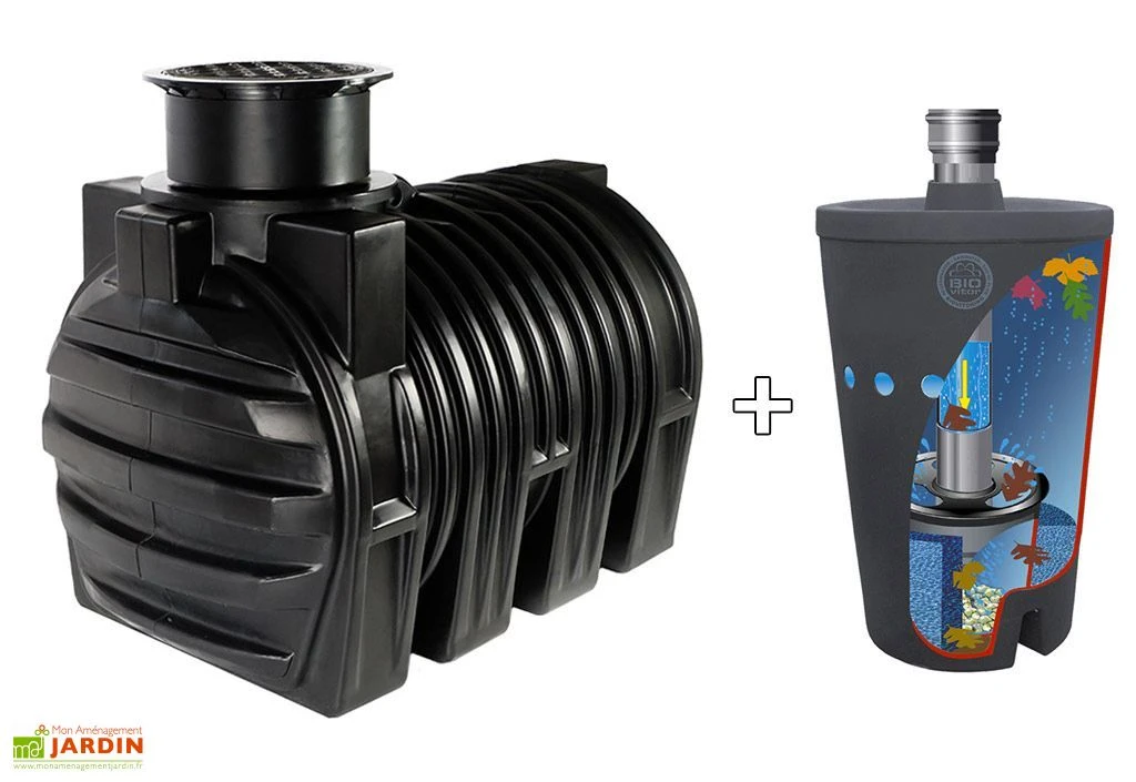 Cuve Récupérateur Eau Enterrée 3200L Nappes Souterraines + Biovitor