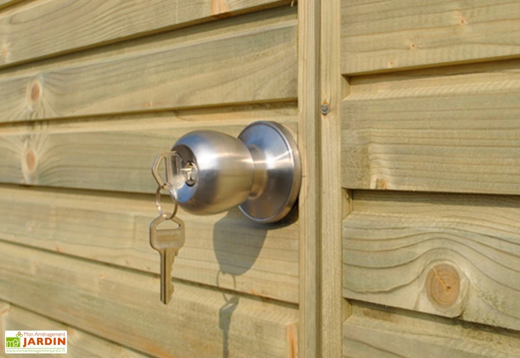 Abri De Jardin En Bois Traité Autoclave Et Auvent - 28 Mm – Image 3