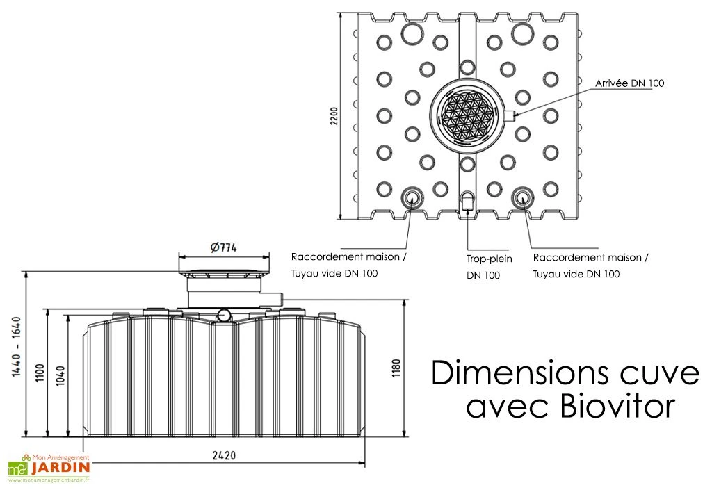 Cuve De Récupération D’eau De Pluie Enterrée – 4000 L Plate – Image 6